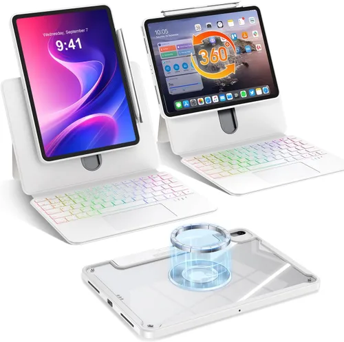 Vista 16 de BLOSOMEET iPad Air magnético de 11 pulgadas (2026 M4/2025 M3/2024 M2) con Negro