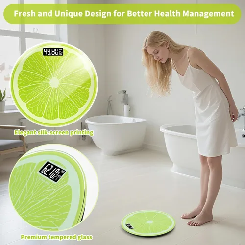 Vista 3 de Báscula de baño recargable: báscula digital precisa (± 0.1 libras), capacidad de 400 libras, pantalla LED grande, sin baterías, tecnología Step-On