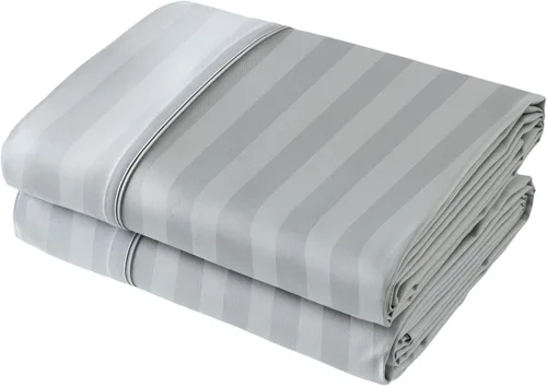 Vista 19 de Sábana encimera de solo 2 unidades, tamaño individual de 400 hilos, 100% algodón egipcio, resistente a las arrugas, a la decoloración, a las manchas