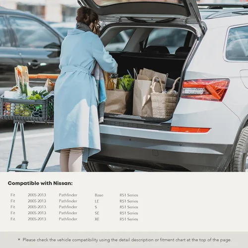 Vista 2 de Juego de 4 puntales de soporte de elevación para maletero y ventana trasera para Nissan Pathfinder 2005-2013