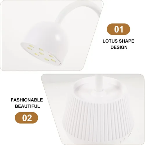 Vista 3 de ABOOFAN LED Nail Lamp for Gel Nails 24W Tabletop Curing Light with Power Cord for Professional Manicure and Gel Polish Drying