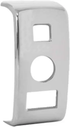 Vista 4 de Grand General 66997 Funda de interruptor basculante de plástico cromado con 1 abertura para Kenworth