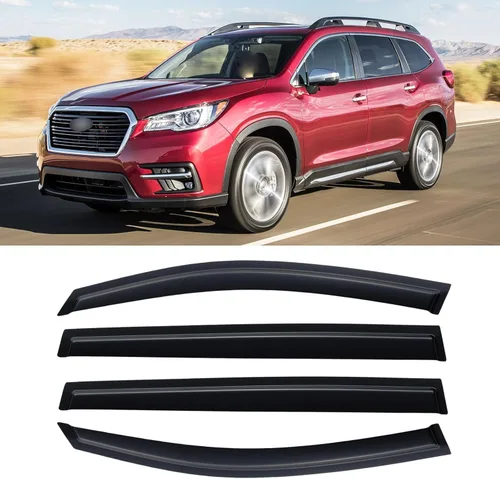 Vista 103 de Visor de ventana para Toyota Tacoma de cabina doble 2005-2015, protectores de lluvia de canal abierto, deflector de ventilación, protector solar