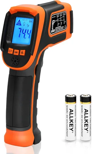 Kizen LaserPro LP300 - Termómetro infrarrojo sin contacto, pistola de temperatura láser digital con pantalla LCD -58.0 °F ~ 1,112.0 °F, emisividad