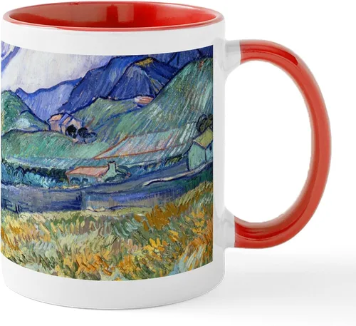 Vista 29 de CafePress Irises By Vincent Van Gogh Taza de café de cerámica de 11 oz (11.0 fl oz)