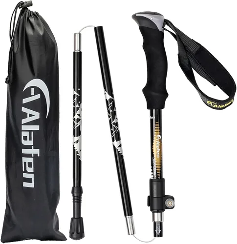 Vista 2 de A ALAFEN Aluminio plegable ultraligero viaje trekking senderismo poste para hombres y mujeres