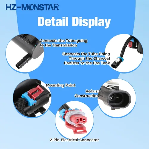 Vista 5 de Solenoide de ventilación de bote de vapor compatible con Chevrolet Silverado 1500 2500 3500 HD Classic GMC Sierra 1500 2500 3500 HD Classic