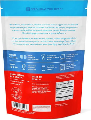 Vista 7 de Equip Foods Bundle - Proteína Prime - Sin sabor y mantequilla de maní - Polvo de proteína de res aislada alimentada con pasto - Proteína en polvo