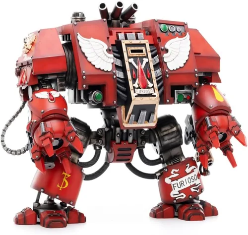 Joytoy Warhammer 40K Figuras de acción a escala 1/18 Joy Toy Figura de modelo de mecha Blood Angels Furioso Dreadnought Hermano Samel