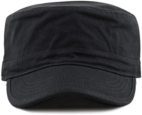 Vista 2 de El Sombrero Depot Cadet ejército algodón lavado gorra militar Sombrero
