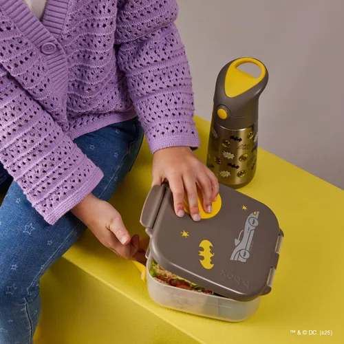 Vista 9 de b.box Mini lonchera de Batman, recipientes para aperitivos para niños, reutilizable, pequeña caja Bento para el almuerzo, contenedor de aperitivos
