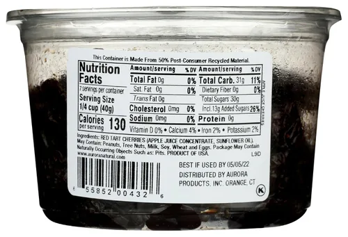 Vista 2 de Aurora Natural Productos Cerezas con infusión de jugo de manzana, 10 onzas
