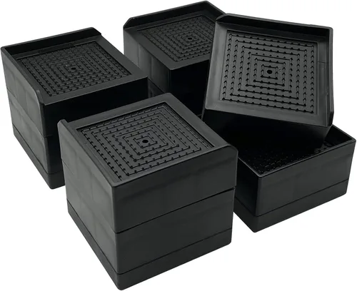 Elevadores para muebles de cama, bloques de elevación ajustables, pilotes de 1.5, 3, 4 y 6 pulgadas, resistentes para cama, sofá, escritorio, mesa,