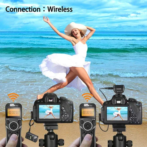 Vista 4 de Obturador remoto inalámbrico compatible con Nikon, Pixel TW-283 DC2 Control remoto inalámbrico compatible con Nikon Z7 Z6 Df D90 D7500 D3300 D3100