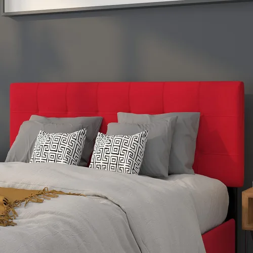 Vista 31 de Flash Furniture Bedford - Cabecero tapizado con capitoné de puntada de caja para cama individual en tela beige