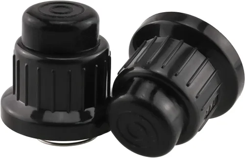 Vista 2 de E-outstanding Interruptor de encendido de botón AA, 2 unidades, negro, universal, para fogata de gas, batería AA, interruptor de botón de encendido