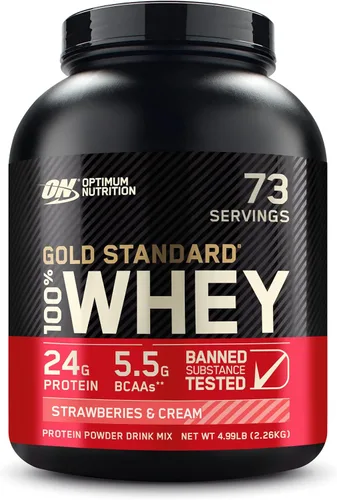 Vista 51 de Optimum Nutrition Estándar dorado 100% Proteína de Suero de Leche en Polvo, Pie de lima, 1.8 Libra