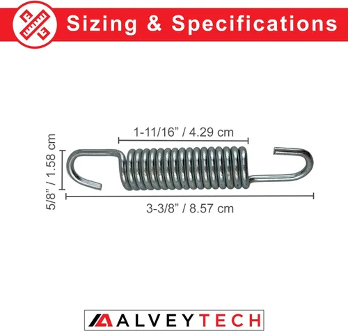 Vista 5 de AlveyTech Mini Bike Kickstand Spring - Para Monster Moto MM-B80 80 cc, Motovox MBX10 y MBX11, Baja Doodle Bug - Mini Bike Kick Stand Return Spring