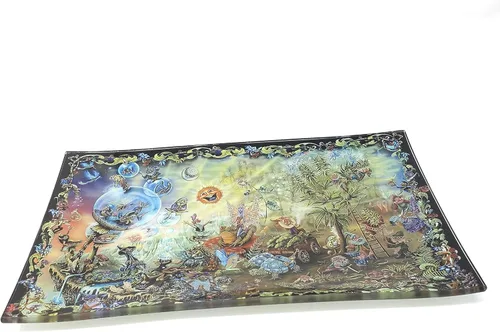 Vista 24 de E.G.G. Bandeja de vidrio resistente a las roturas: Decorativa/Coleccionable de alta resolución Gran regalo (entre nosotros)