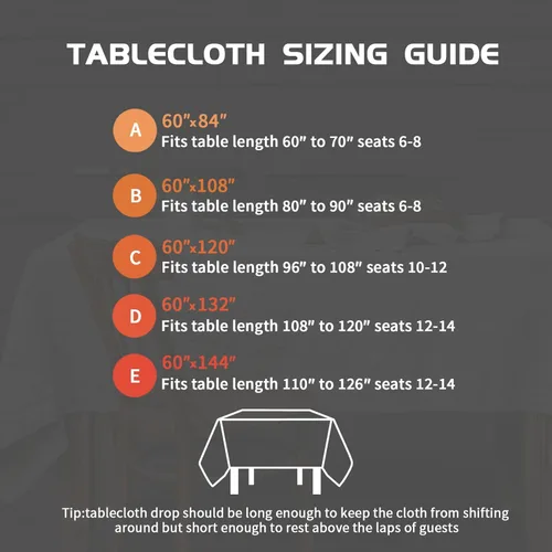 Vista 6 de EVERLY 100% Pure Linen Rectangle Tablecloths 60x84Inches for Dining,Buffet Parties,Picnic,Events,Weddings and Restaurants,Decorative Black