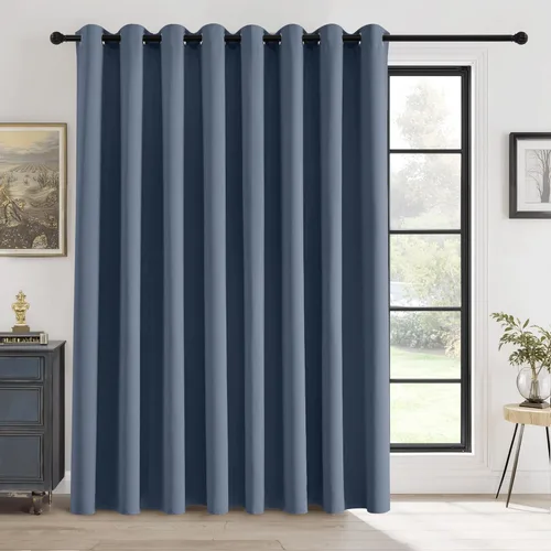 Vista 16 de RYB HOME Cortinas portátiles para puerta con privacidad, cortinas opacas y aislantes térmicas para dormitorio, armario, sala de estar, comedor