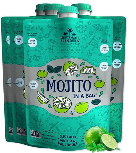 Vista 28 de Lt. Blender's Peach Bellini in a Bag – Mezclas de vino para granizado – Cada bolsa hace 1/2 galón de mezcla congelada de Peach Bellini – Mezcla