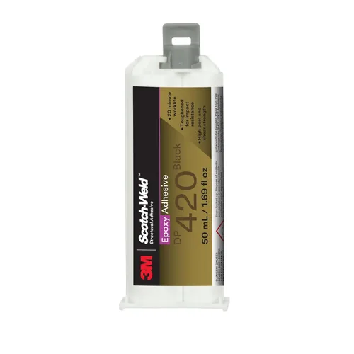 3M Scotch-Weld - Adhesivo epoxi DP420, negro, adhesivo estructural epoxi de dos partes, resistente al impacto y a la fatiga, mantiene la fuerza de