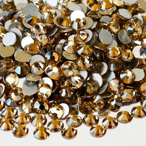 Vista 30 de yantuo Crystal Bedazzler - Kit de diamantes de imitación de cristal transparente con parte trasera plana, tamaños mixtos SS6-SS30 con herramientas