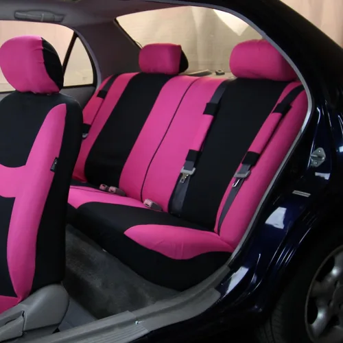 Vista 3 de FH Group FB030217 - Juego de fundas de asiento de tela ligera y transpirable, compatible con bolsa de aire y divisiones. Se adapta a la mayoría
