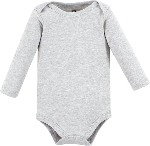 Vista 7 de Hudson Baby Body unisex de algodón de manga larga, para bebé