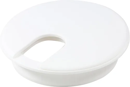 Vista 13 de Rok Hardware 2" (51 mm) Negro Redondo Escritorio Escritorio Puerto Cable Cable Cable Organizador Agujero Cubierta Ojal, ROKRG2BLK