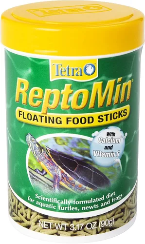Vista 10 de Tetra ReptoMin Palitos de Comida Flotantes, Alimento para Tortugas Acuáticas, Tritones y Ranas, 1.94 oz