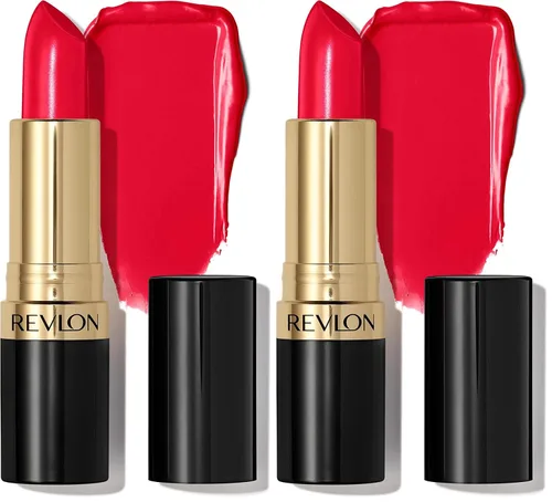 Vista 48 de Revlon Lápiz labial, Lápiz labial Super Lustrous, Fórmula Cremosa Para Labios Suaves y de Aspecto Más Lleno, Sensación Hidratada, Really Red (006)