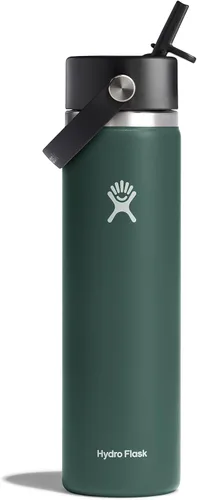 Vista 28 de Hydro Flask de boca ancha con tapa Flex de pajita de 24 onzas Agave