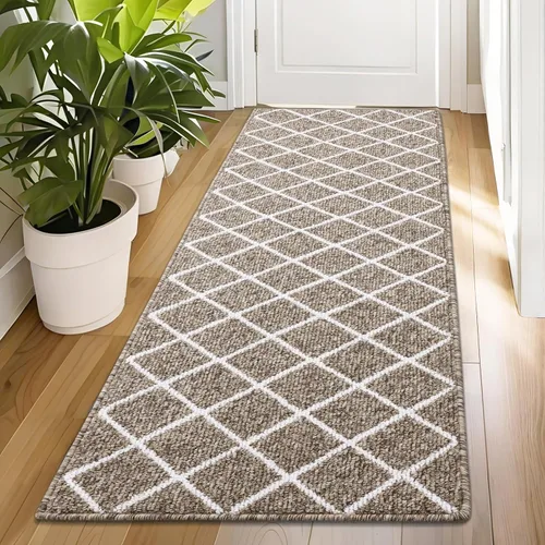 Vista 19 de Finchitty Alfombra para Puerta Interior, Resistente a la Suciedad y Absorbente, de Perfil Bajo, Antideslizante, Lavable, Alfombras de Piso