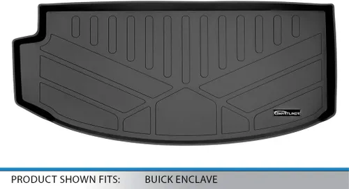 Vista 3 de SMARTLINER Tapete de suelo para maletero de carga para todo tipo de clima, detrás de la tercera fila, compatible con Buick Enclave 2018-2024