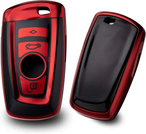Vista 12 de Xotic Tech para BMW 1 2 3 4 5 6 7 Series X1 X3 X4 Key Fob Cover TPU Front+ABS Shell Back Case Protector de llave
