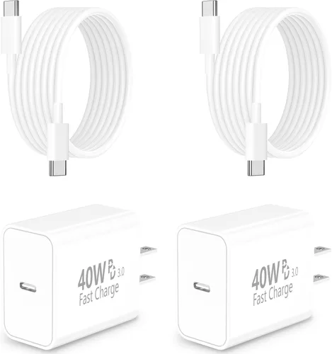 Vista 14 de [Apple MFi Certified] iPhone 17 Charger Fast Charging, Rombica 4Pack 60W USB-C Charger Dual Port PD&QC Type-C Dynamic Power Adapter + 6FT Type-C