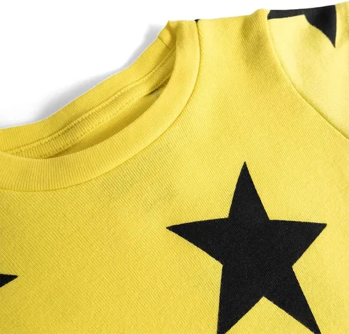 Vista 3 de Mono de algodón unisex para bebé, diseño de estrella, para niñas y niños