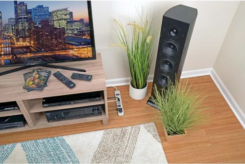 Vista 3 de Tripp Lite Regleta de protección contra sobretensiones de 7 salidas, cable de 6 pies, seguro de $20K (STRIKER)