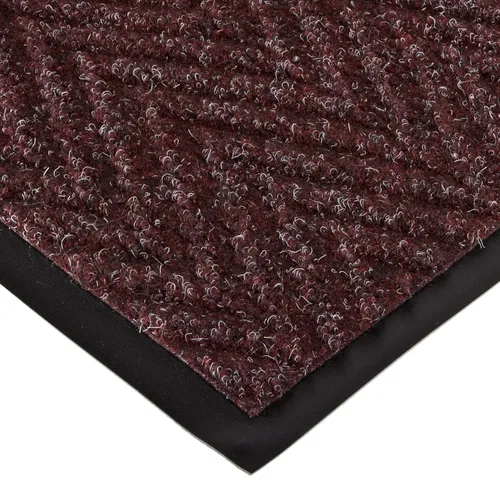 Vista 14 de Tapete para la entrada de Notrax, con diseño chevron, para vestíbulos y pasillos de interiores, Marrón, 1