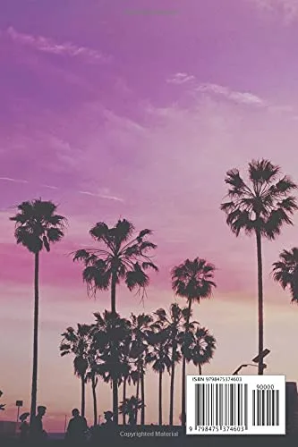 Vista 2 de Miami Miami Florida Themed Blank Lined Notebook