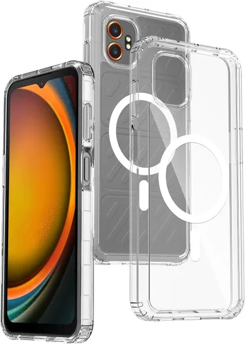 Vista 22 de Funda magnética para Samsung Galaxy Note 10 (6.3 pulgadas) [compatible con Magsafe] parachoques de TPU suave + parte trasera transparente