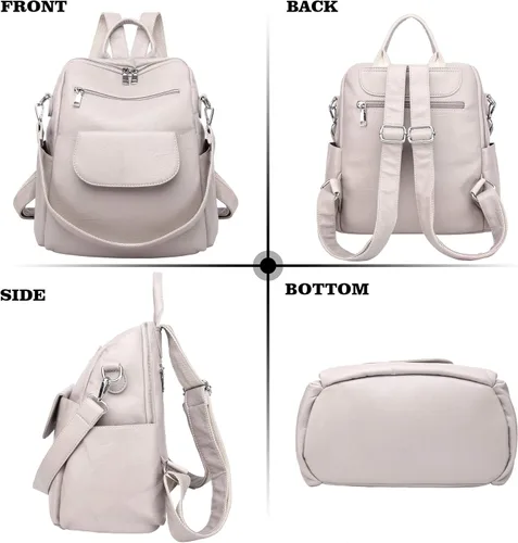 Vista 2 de Mochila de moda para mujer impermeable bolsa de viaje bolsa de hombro convertible para mujer