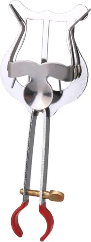 Vista 3 de Lira de plata para trompeta con galjanoplastia para accesorios musicales que marchan con abrazadera para piezas de instrumentos
