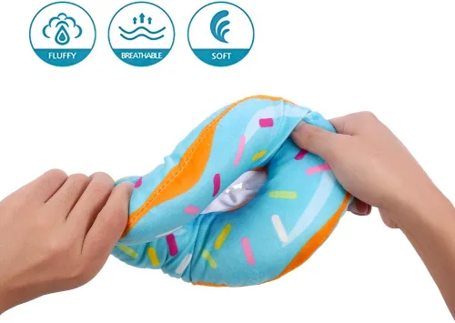 Vista 3 de FRIUSATE Collar suave de recuperación para gatos, cono de dona ajustable para dejar de lamer, cómodo y ligero para gatos y gatitos después