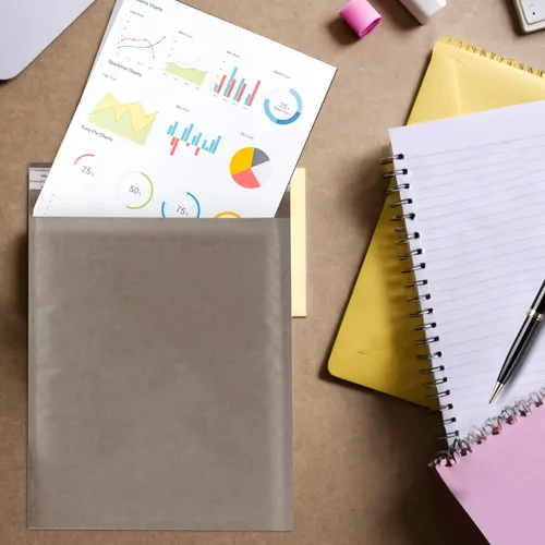 Vista 7 de Sobres pequeños de papel kraft de papel kraft de 4 x 8 pulgadas #000 Sobres gruesos acolchados de burbujas Sobres de burbujas para tarjetas