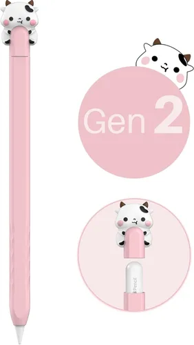 Vista 8 de NIUTRENDZ Funda protectora de silicona con diseño de oso para Apple Pencil de 1ª generación, accesorios para la piel