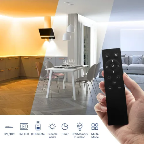 Vista 4 de Tira de luces LED blancas (9.8 pies)