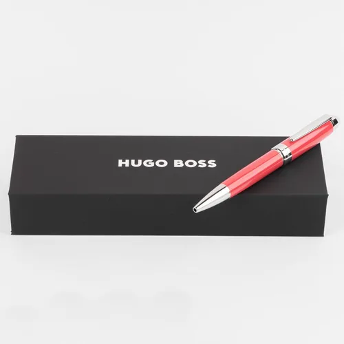 Vista 4 de Hugo Boss Icono de bolígrafo Tinta azul Caja de regalo (Corail/Cromo)